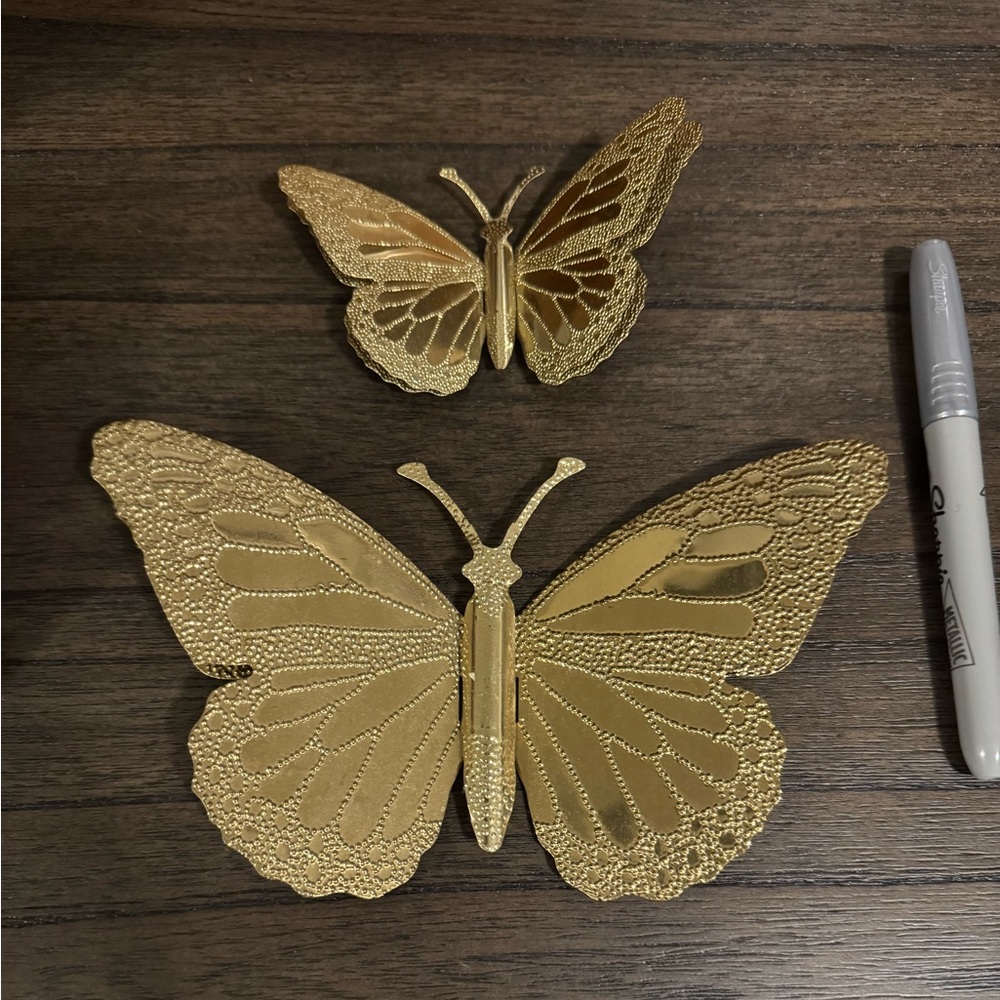 Gold Butterfly Wall Decor